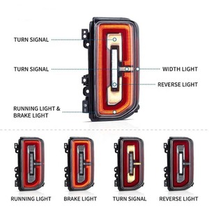Luces Traseras LED de Nuevo Estilo para <span class=keywords><strong>Ford</strong></span> <span class=keywords><strong>Bronco</strong></span> 2021 en Adelante, 6.ª Generación U725, Conjunto de Faros Traseros - Product Image 2
