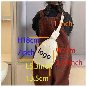 Mini <span class=keywords><strong>bolsa</strong></span> de pecho con logotipo personalizado de fábrica 2025 Nueva riñonera portátil para niños con correa ajustable riñonera OEM entrega rápida <span class=keywords><strong>en</strong></span> Stock - Product Image 6
