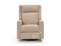 Fauteuil inclinable électrique moderne en bouclette avec port USB, fauteuil pivotant à bascule, structure en bois écologique pour chambre d'enfant