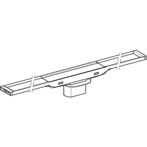 CLEANLINE 20 Canal Ducha Acero Inoxidable Pulido 30-130cm Longitud - Product Image 4