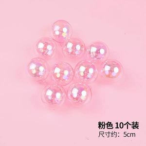 ลูกบอลพลาสติกใสสีเงินสีขาวสีชมพูสำหรับตกแต่ง<span class=keywords><strong>เค้ก</strong></span>โรแมนติกและเค้กวันเกิดที่สวยงามหลายขนาด - Product Image 4