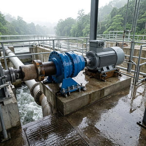 Générateur à aimants 100 tr/min pour projet hydroélectrique en Ouzbékistan, 50 kW avec boîte de vitesses - Product Image 4