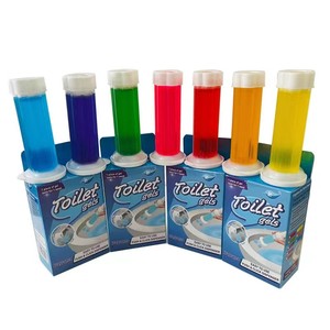 toilet gel freshener with various fragrances to clean the toilet and fresh the air with various fragrances