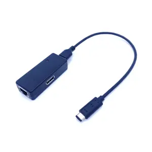 带1端口USB C至RJ45网络适配器局域网转换器USB2.0以太网适配器的USB集线器网卡