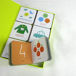 Buku papan buku anak-anak kualitas tinggi kustom buku karton pembelajaran Mini bayi dengan Set kotak - Product Image 5