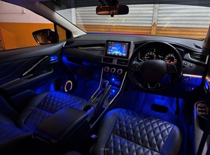 ชุดไฟ LED ตกแต่ง<span class=keywords><strong>ภายใน</strong></span> 64 สี รุ่นอัพเกรด SJC สำหรับรถยนต์มิตซูบิชิ เอ็กซ์แพนเดอร์ ปี 2017-<span class=keywords><strong>2020</strong></span> พวงมาลัยซ้าย/ขวา ระบบไฟ Ambient Lighting Symphony อุปกรณ์ตกแต่งรถยนต์ - Product Image 3