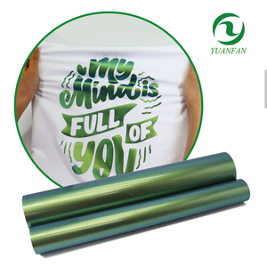 ฟิล์มถ่ายโอนความร้อนแบบล้างทำความสะอาดได้ ยี่ห้อ Yuanfan Chameleon (วัสดุ PU) แบบม้วน - Easyweed <span class=keywords><strong>Panther</strong></span> ขนาด 61 ซม. x 50 ม. หนา 0.1 มม. - Product Image 1