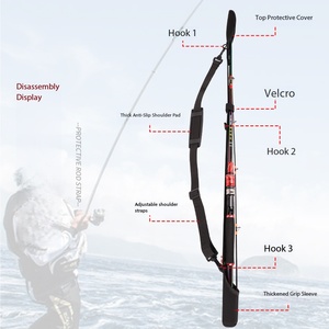 Sangle de fixation portable en polyester haute élasticité <span class=keywords><strong>pour</strong></span> canne à pêche, housse de protection micro universelle <span class=keywords><strong>pour</strong></span> porte-canne à leurre - Product Image 3