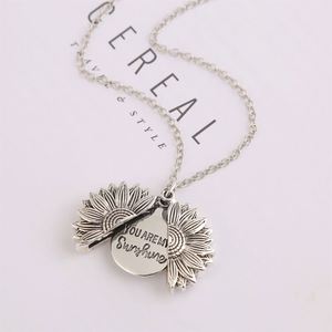 Hotsale Sunflower Keychain Metal Alloy Keyring You Are My Sunshine Keychain - Product Image 6