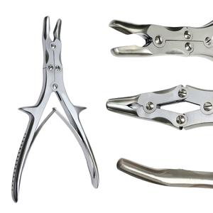 Pinzas de corte Stille Ruskin Bone Nibblers, curvadas, 12 pulgadas, manuales, veterinarias, quirúrgicas, de acero inoxidable alemán, 8 mm - Product Image 1