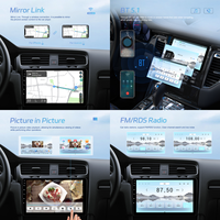 Autoradio stéréo Android Podofo 7''/9''/10'' 8 cœurs Qualcomm, écran IPS 4+64G, CarPlay/Android Auto, GPS, WiFi, FM, DSP, ventilateur de refroidissement