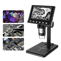 4.3 Inch Digital USB Electron Microscope 1000X Magnification Handheld Inspection Camera Skin Magnifier LED Light 960P OEM