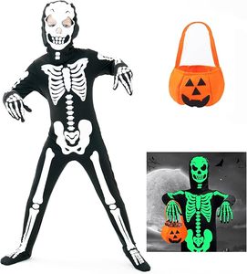 Costume d'Halloween de style nouveau 2025, vente en gros OEM, costume d'horreur Godchild, ensemble de costumes de cosplay, costume de fête, combinaison de squelette maléfique, unisexe, universel - Product Image 1