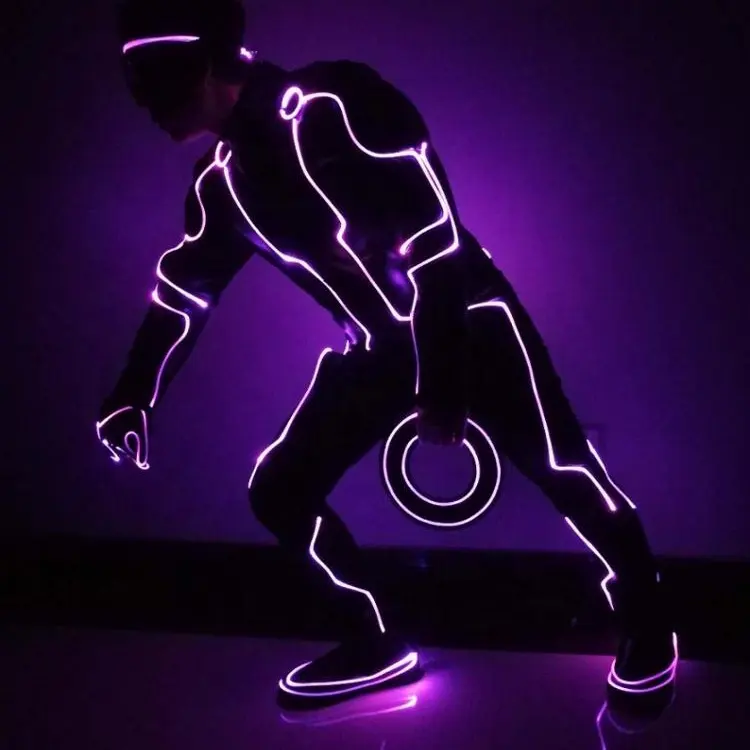 Led Genesis Warfare Optical Fiber Clothing Fluorescent Dance Laser Dance  Stickman Annual Meeting Performance Costume