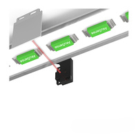 Sensor Fotoelektrik Refleksi Terbatas Sense Beam Jarak Deteksi 2-15mm Perlindungan IP67 Output NPN/PNP Sensor Optik Tipis