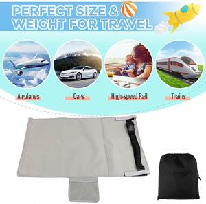 Portable Travel Airplane Seat Extender Leg Rest Kids Travel Bed with Baby Pedals <b>Hammock</b> Foot Rest for Children - Product Image 5