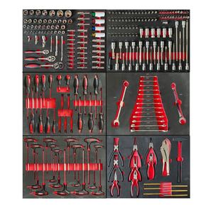 CE 인증 258피스 차량 정비용 스테인리스 스틸 이동식 공구함/캐비닛/카트/트롤리 OEM Caja De Herramientas - Product Image 4