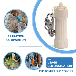 Paille filtrante certifiée NSF, testée en laboratoire, fabrication OEM, étiquette privée, emballage personnalisé pour les voyages et la randonnée - Product Image 2