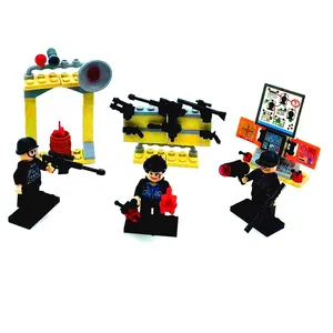 SWATチームブロック特別警官高品質パズル教育ミニフィギュアビルディングブロック警察署ブロック子供のおもちゃ