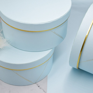 Bó Hoa Giấy Ngày Lễ Tình Nhân Bao Bì Hoa Hồng Trơn Hình Trụ Tròn Hộp Các Tông Hộp Quà Hoa Cầm Tay - Product Image 6