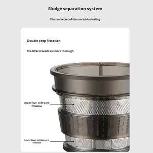 <span class=keywords><strong>Petit</strong></span> presse-agrumes intelligent allemand pour un usage domestique, entièrement automatique, haute puissance, silencieux, fruits et légumes, design moderne, grand calibre en métal - Product Image 6
