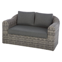Zeitgenössisches Luxus-Rattan-Gartensofa-Set mit Aluminiumrahmen Umweltfreundliche Outdoor-Sitzgruppe für Villa & Wohnzimmer