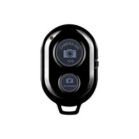 Télécommande à double bouton pour perche à selfie, compatible Android et smartphone, avec boîtier en plastique ABS