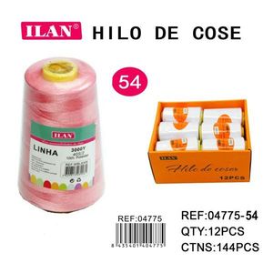 Ilan <b>Sewing</b> Thread 3060Y 40S/2 Polyester Pink Color 12pcs <b>Box</b> Packaging - Product Image 3
