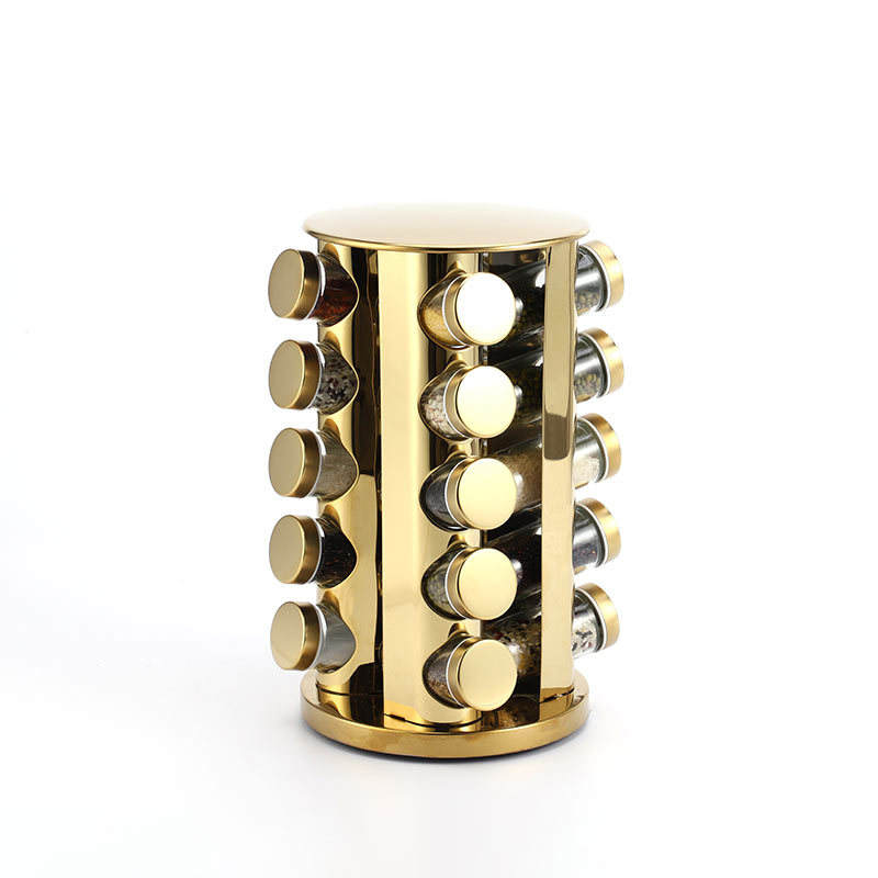 Golden 20 bottle seasoning rack