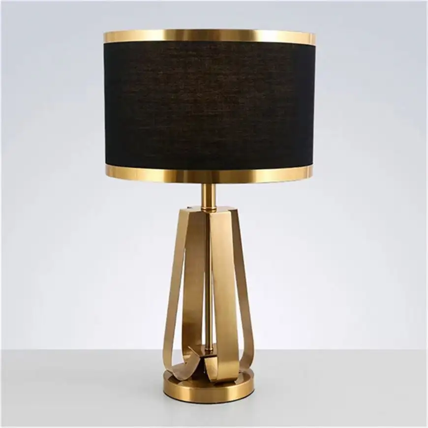 New Design Factory Wholesale Fashion Home Decorative Bedside Gold,Bronze,Silver,Metal Table Lamp India