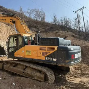 Original Used Equipment Heavy Duty 50 Ton Hyundai 520 Good Quality High Quality Hyundai 520vs Excavator In Shanghai