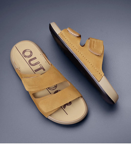 Sandalias de Hombre con Parte Superior de PU, Ligeras, Punta Abierta y Cierre de Velcro - Product Image 2