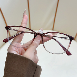 Women Full Rim Black <b>Eyeglasses</b> <b>Frame</b> 6002 Clear CR-39 Lenses Medium Size For Optical Wear - Product Image 3
