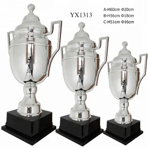 Factory Supplier price souvenir football silver trophy