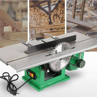 Machine à bois trois-en-un de 200 mm, raboteuse multifonctionnelle avec scie à table et perceuse électrique pour le traitement du bois