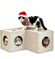 Hamac pour chat suspendu en panneau acoustique PET, lit pour chat de bureau, lit pour chat doux et confortable, antidérapant, pour chats d'intérieur