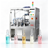 Machine de remplissage et de bouchage automatique pneumatique pour tubes en plastique, contrôle PLC, pour crème, pâte, liquide, aliments, cosmétiques, produits chimiques