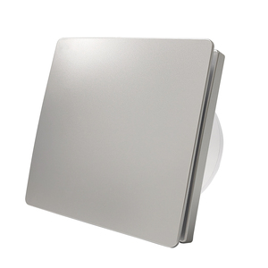 Ventilateur <span class=keywords><strong>extracteur</strong></span> <span class=keywords><strong>d</strong></span>'<span class=keywords><strong>air</strong></span> <span class=keywords><strong>silencieux</strong></span> 30 dB en ABS argenté à double panneau pour toilettes, salles de bain, chambres, hôtels et restaurants - Product Image 1