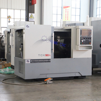 Hochwertiges Einzel-CNC-Drehzentrum TCK50 mit Fanuc-Steuerung, Schrägbett, Hochpräzisions-Werkstattproduktion, CE-Zertifizierung