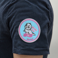 Écussons brodés personnalisés en forme de fleur, thermocollants, avec logo 3D en relief pour vêtements et chapeaux - Badges à coudre ou à presser à chaud