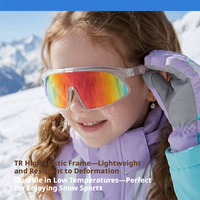 Lunettes de ski pour enfants avec logo personnalisé, lunettes de snowboard pour jeunes, lunettes de ski coupe-vent pour enfants, lunettes de soleil de sport, vente en gros
