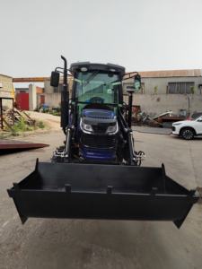 טרקטור קומפקטי 4x4 עם כף קדמית, זחל, זורע, מפזר דשן, מעדר, מיני טרקטור עם מחפר אחורי - Product Image 2