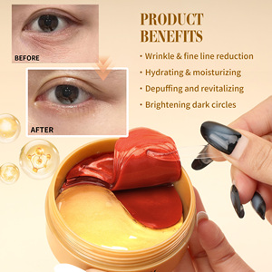 Maschera Contorno Occhi Private Label Dragon Blood per Occhiaie, Linee Sottili, Anti-Gonfiore, Rivitalizzante, Patch Occhi Idrogel al Caviale Nero - Product Image 3