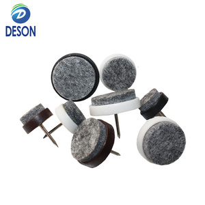 Accessori per Mobili Deson: Pattini Scorrevoli con Feltro Spesso Marrone + Velcro <span class=keywords><strong>Nero</strong></span>, da Fissare con Chiodi, in <span class=keywords><strong>Silicone</strong></span>/PTFE - Product Image 4