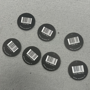 Tráng màu đen treo giấy <span class=keywords><strong>tag</strong></span> nhãn giá bán buôn thẻ cho quần áo may quần áo treo thẻ - Product Image 6