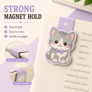 <strong>Custom</strong> Foldable Magnetic Paper <strong>Bookmarks</strong> with Full-Color Die Cutting <strong>Printing</strong> - Product Image 2