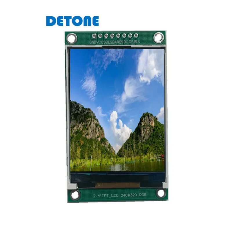 2.4 pouces 240x320 4 fils Interface Spi couleur 2.4 3.2 pouces TFT LCD Module d'affichage 2.4 tft lcd