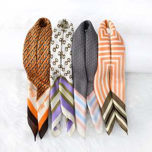 Wholesale New Classic 70 CM Professional Versatile Retro Polyester Silk <b>Square</b> <b>Scarf</b> for Ladies YKH0083 - Product Image 3