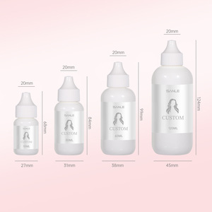 Botellas de plástico personalizadas Sanle de 15ml, 30ml y 60ml para pegamento de pestañas, gel para pelucas de encaje y adhesivo UV - Product Image 3