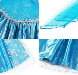 Vestito da <span class=keywords><strong>Elsa</strong></span> per Bambine, Costume da Principessa per Halloween, Travestimento da <span class=keywords><strong>Elsa</strong></span>, Abito Elegante per Compleanno con Accessori - Product Image 3